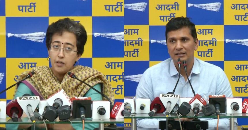 cabinet ministers Atishi and Saurabh Bhardwaj