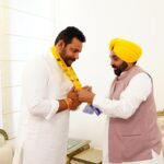 CM Bhagwant Mann and Robin Sampla