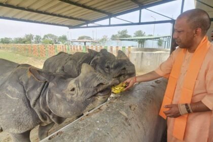 CM Yogi Visit Zoo