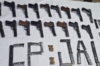 Recovered illegal pistols