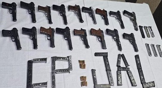 Recovered illegal pistols