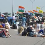farmers blocked road traffic