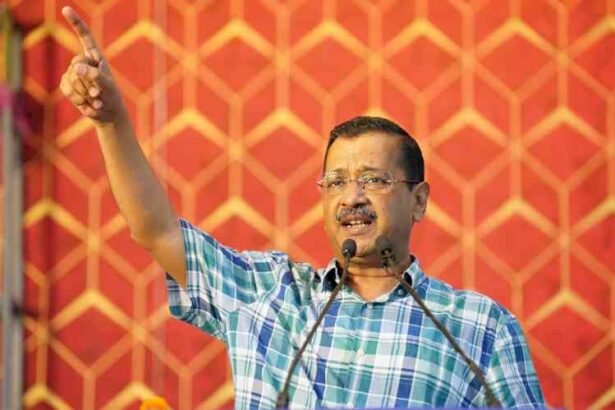 Aam Aadmi Party's National Convenor Arvind Kejriwal