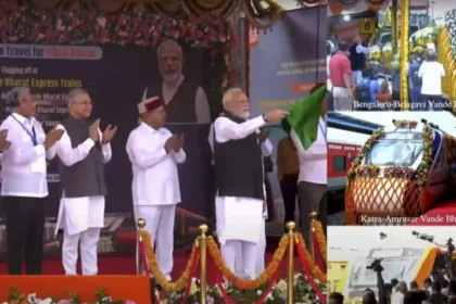 Prime Minister Narendra Modi flagged off the Vande Bharat train during his Bangalore visit