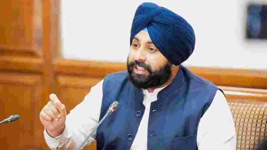 Education Minister Harjot Singh Bains